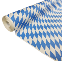 Papiertischdecke 1,00x8m Bayern Bayrisch Blau