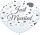 8 Luftballons Just Married 30cm