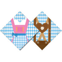 Servietten Bierfest, 20 Stück, Größe 33 x...