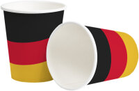 10 Papptrinkbecher Deutschland 0,25 l