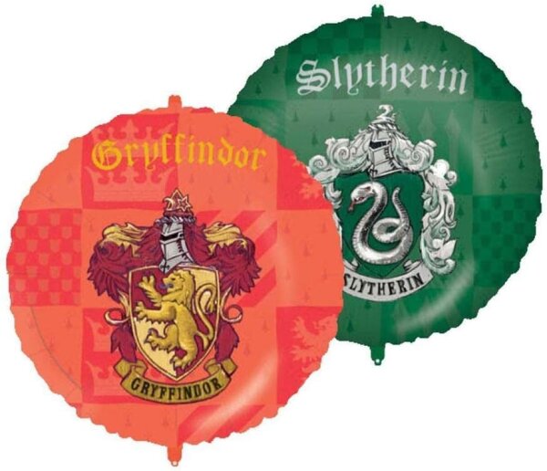Harry Potter-Folienballon doppelseitig bunt 46 cm - Grün