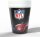 NFL Pappbecher 250ml 6 Stück Schwarz Einwegbecher NFL Fanartikel Papierbecher Deko Football Party