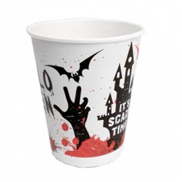 8 Partybecher Bloody Halloween 0,2 ltr.