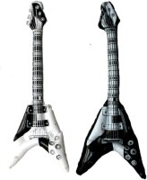 6 Aufblasbare Gitarre Luftgitarre Rock Glam Poser...