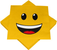 20 Servietten *Smiley* Papier 33 x 33 cm